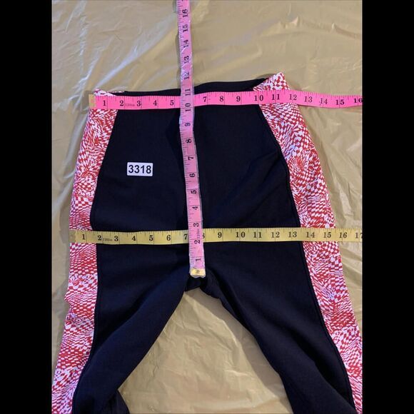 Free People Checkmate Flare Leggings Pants  Small Checkered Black Red Pull On - Picture 8 of 9